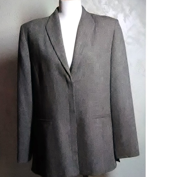 Larry Levine New Brown Textured Blazer Size 14 - Picture 2 of 6